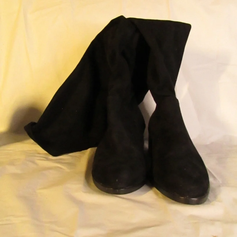 Steve Madden Black Over the Knee Boots